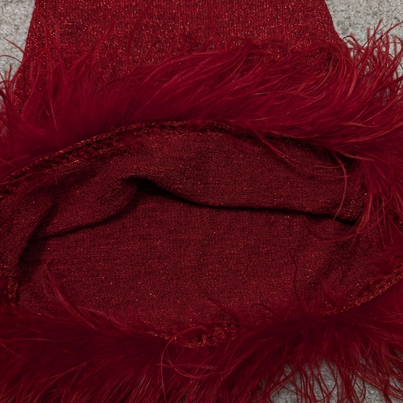 Vintage feather handmade dress - Picture 9 of 10